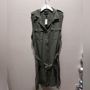 Banana Remember button up dress